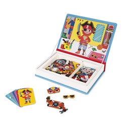 Janod Magnetibook - Magnetisches Verkleidungsbuch Jungen - Lernspielzeug