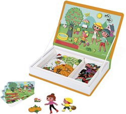 Janod Magnetbuch Spielzeug 4 Jahreszeiten - Lernspiel Magnetisch