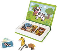 Janod Magnetibook - Lernspiel Magnetisches Tierbuch mit 30 Magneten