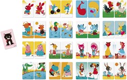 Janod J02752 Kombinationsspiel Tierfamilie Mistigri