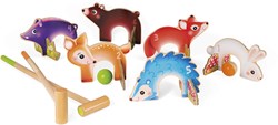 Janod Croquetspiel Waldtiere - Holzspiel für Kinder