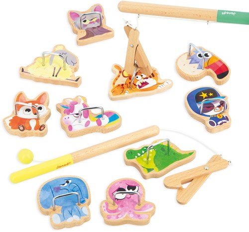 Janod Applepop - Holz Angelspiel für Kinder ab 3 Jahren-3