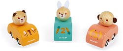 Janod Spielzeugauto - Pocket Pull-Back Auto für Kinder