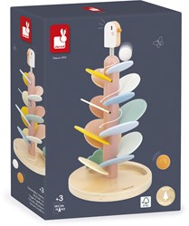 Janod Holz Murmelbahn Sweet Cocoon - pädagogisches Spielzeug für Kinder