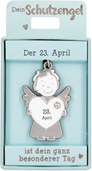Depesche Schutzengel Schlüsselanhänger 23. April - Glücksbringer Geschenk