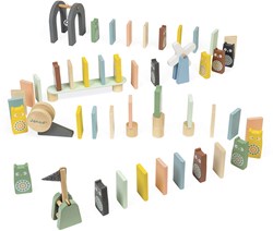 Janod Holz-Domino Sweet Cocoon - Lernspielzeug - 100 Teile