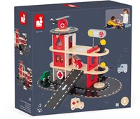 Janod Bolid - Feuerwehrstation Holzspielzeug mit Fahrzeugen-2