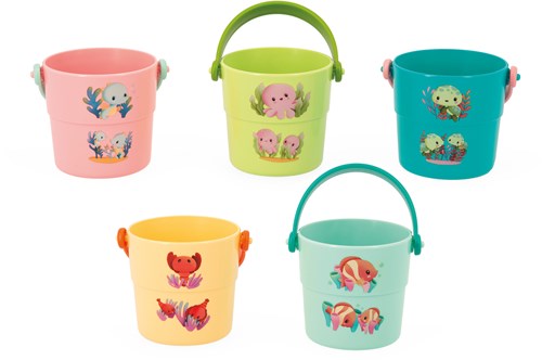 Janod Badespielzeug Badeeimer The Baby Animals