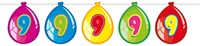 Folat Wimpelkette Ballons 9 Jahre Geburtstag 10 Meter Karton Party