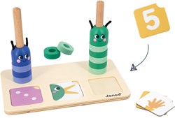 Janod Holz Lernspiel Zahlen vergleichen und zählen für Kinder