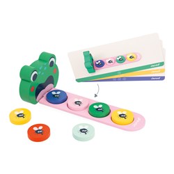 Janod Lernspielzeug - Algorithmus Frosch - Farben und Reihenfolgen lernen