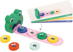 Janod Lernspielzeug - Algorithmus Frosch - Farben und Reihenfolgen lernen
