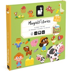 Janod Magnetset Bauernhof - Lernspielzeug Magnetbuch für Kinder
