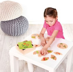 Beleduc Nawito Natur Evolution Holzspielzeug Lernspiel für Kinder