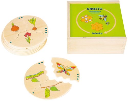 Beleduc Nawito Natur Evolution Holzspielzeug Lernspiel für Kinder-2