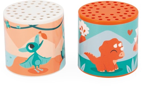 Janod Dino Spielzeug Geräuschboxen - Holz Dino Geräusche-3