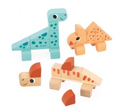 Janod Dino Cubicosaurus Block Set