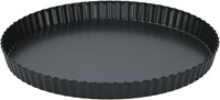 Alpina Quicheform Backform mit herausnehmbarem Boden Ø28 x 3,5 cm schwarz