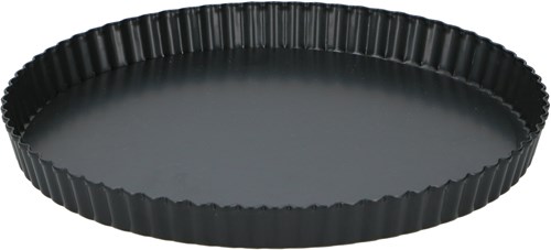 Alpina Quicheform Backform mit herausnehmbarem Boden Ø28 x 3,5 cm schwarz