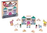Janod Holzbausteine - Spielzeug verzaubertes Königreich Schloss-3