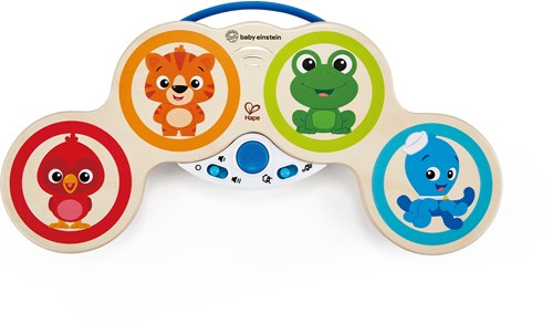 Baby Einstein Hape Magic Touch Trommel, hochwertiges Musikspielzeug aus Holz, ab 6 Monaten