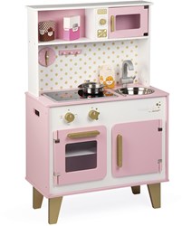 Janod Spielküche Candy Chic - Holz Kinderküche mit Zubehör