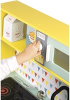 Janod Holzküche Küche Happy Day mit Zubehör (Inkl. 7 Teile Zubehör)-3