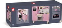 Janod Holzküche Küche Macaron Maxi mit Funktionen (Inkl. 15 Teile Zubehör)-2