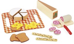 Janod Holzspielzeug - Mein erstes französisches Aperitif-Set Käseplatte