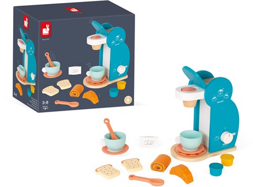 Janod - Kaffeemaschine Frühstücksset