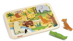 Janod Formenpuzzle Chunky Zoo - 7 Teile