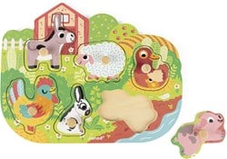 Knopfpuzzle "Wald" (6 Teile)/ Display 4 Stck.