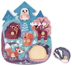 Knopfpuzzle "Meerjungfrauen" (6 Teile)/ Display 4 Stck.