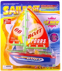 Spielzeug Segelboot Karton bunt pädagogisches Spielzeug