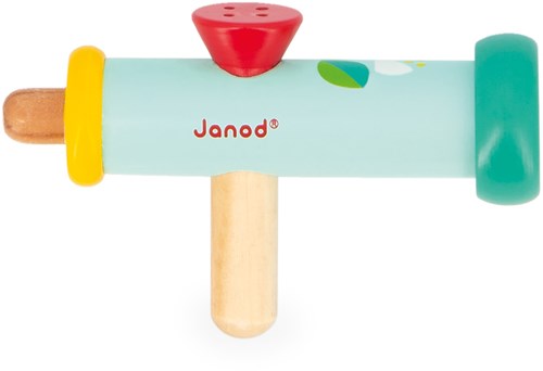 Janod Holz Trompete Gioia - buntes Musikinstrument für Kinder