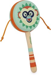 Janod Holz Affentrommel - Musikinstrument Gioia für Kinder