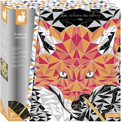 Janod Scratch Art Animetrics - Kreatives Spielzeug Tiermotiv