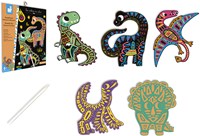 Janod Scratch Art - Dinosaurier Bastelset für Kinder-2