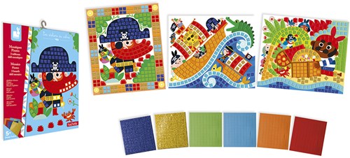 Janod Mosaik Spielzeug - Piraten Bastelset für Kinder-2