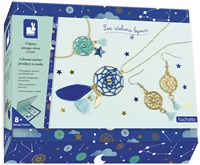 Janod J07933 Erstellen von 3 Traumfänger-Schmuckstücken-Les Ateliers Bijoux-Set für kreative Freizeitbeschäftigungen für Kinder-Entwicklung von Feinmotorik und Kreativität-Ab 8 Jahren
