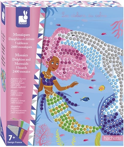 Janod Atelier Mosaik Delfine und Meerjungfrauen