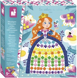 Janod Mosaik Bastelset Prinzessinnen und Feen Kreativspielzeug