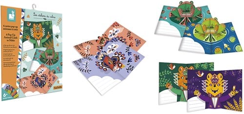 Janod Atelier Karten Pop-up-Tiere basteln-2