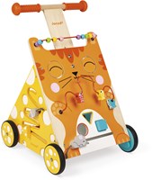 Janod Holz Lauflernwagen Katze - Aktivitätswagen für Kleinkinder-3