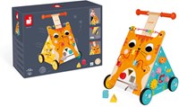 Janod Holz Lauflernwagen Katze - Aktivitätswagen für Kleinkinder-2