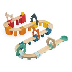 Janod Holz-Murmelbahn - Lernspielzeug - 44-teilig FSC