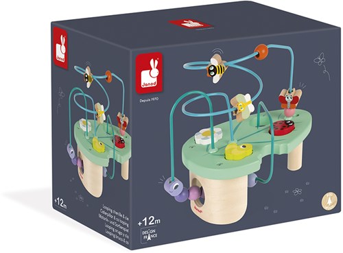 Janod Holzspielzeug - Looping Raupe & Co - Motorikspiel für Kleinkinder-2
