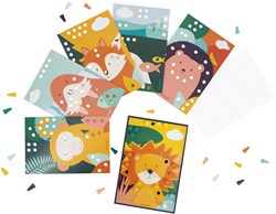 Janod Holz-Mosaik Lernspielzeug - bunte Mosaik-Set für Kinder