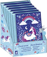 Janod Tagebuch Einhorn - geheimes Notizbuch mit Schloss und Schlüsseln-2