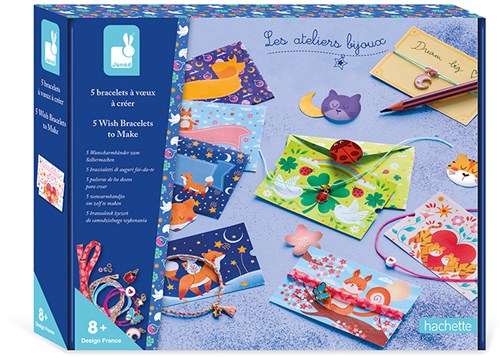 Janod Schmuckset - Wunscharmbänder Bastelset für Kinder